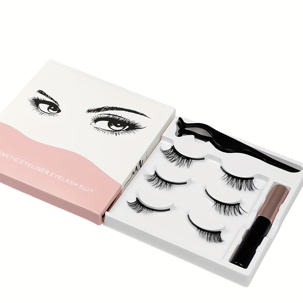Eyelash Extension Permanent - 3-парный полуперманентный многоразовый набор 3D-магнитных ресниц