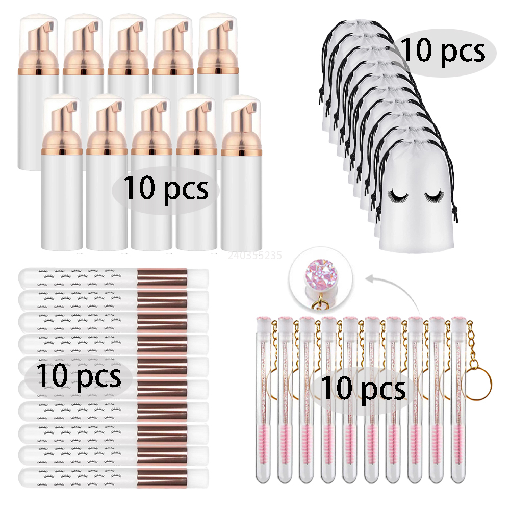 Refill Eyelash Extension - 40 шт., пластиковые бутылочки для мыла,