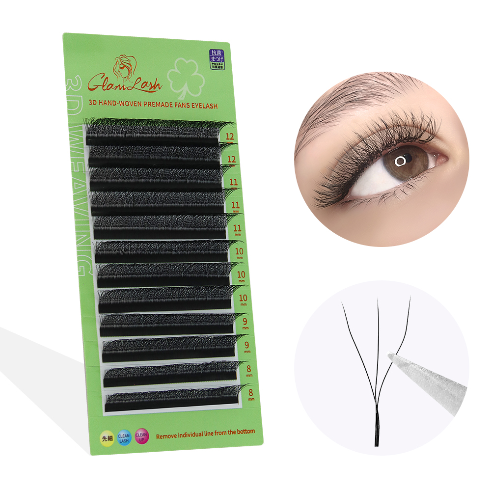 Eyelash Extension Yy - GLAMLASH W Форма Наращивание ресниц 3D4D5D