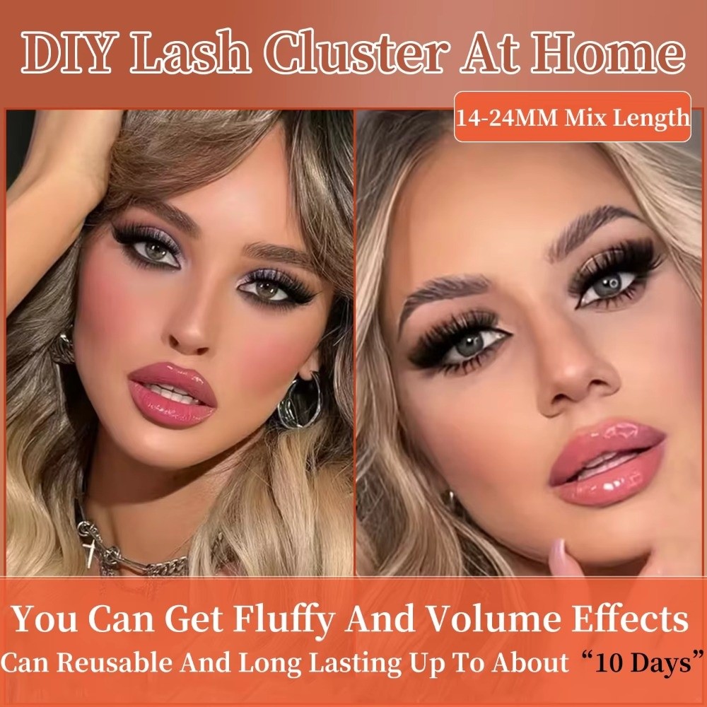 Eyelash Extension Or Extensions - Долговечные накладные ресницы D-изгиб, мега-объем, 10-24