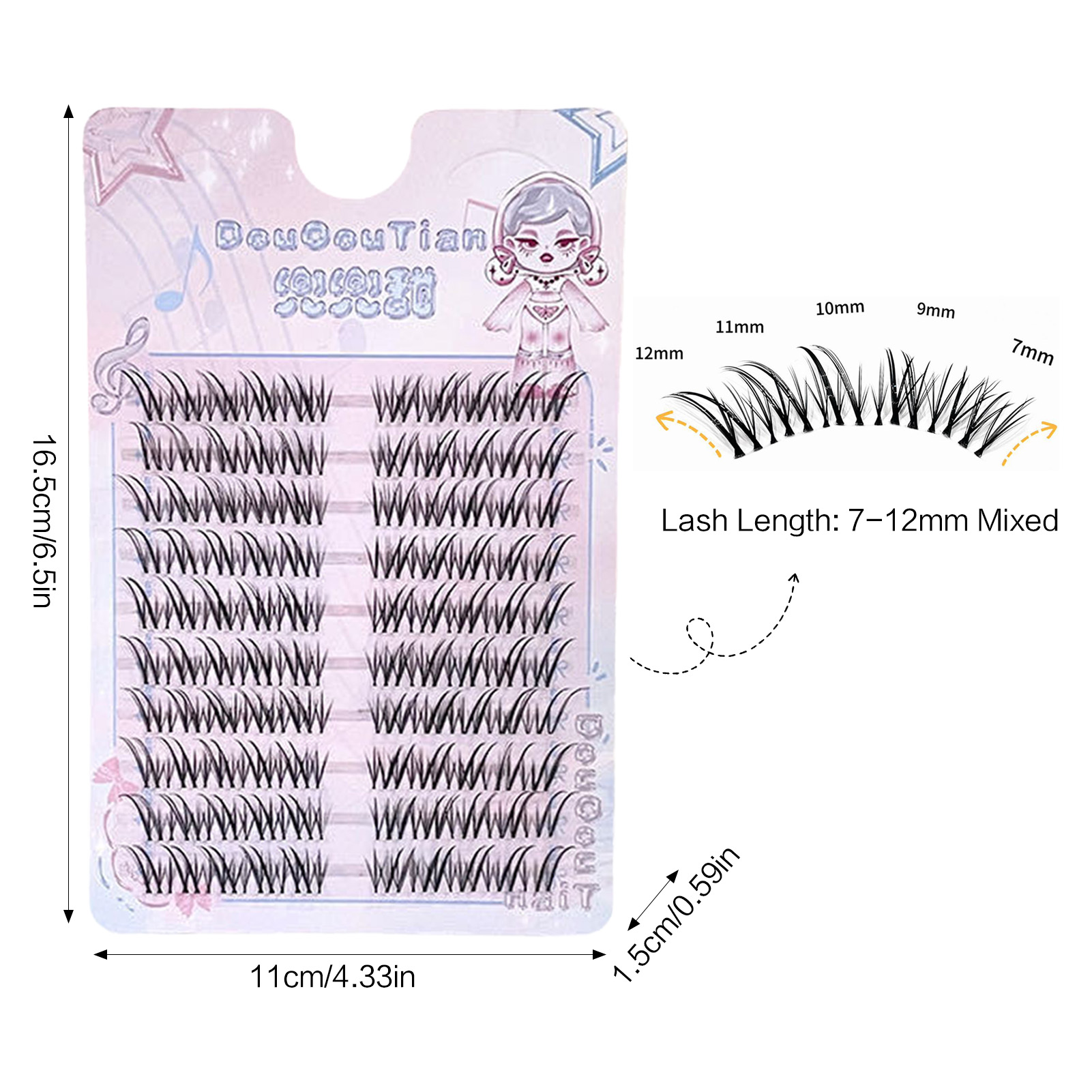 Накладные ресницы в стиле лисы – обзор и цена Eyelash Extension Fox Eye