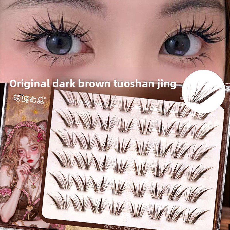 Накладные ресницы без клея, че – обзор и цена Eyelash Extension Fox Eye