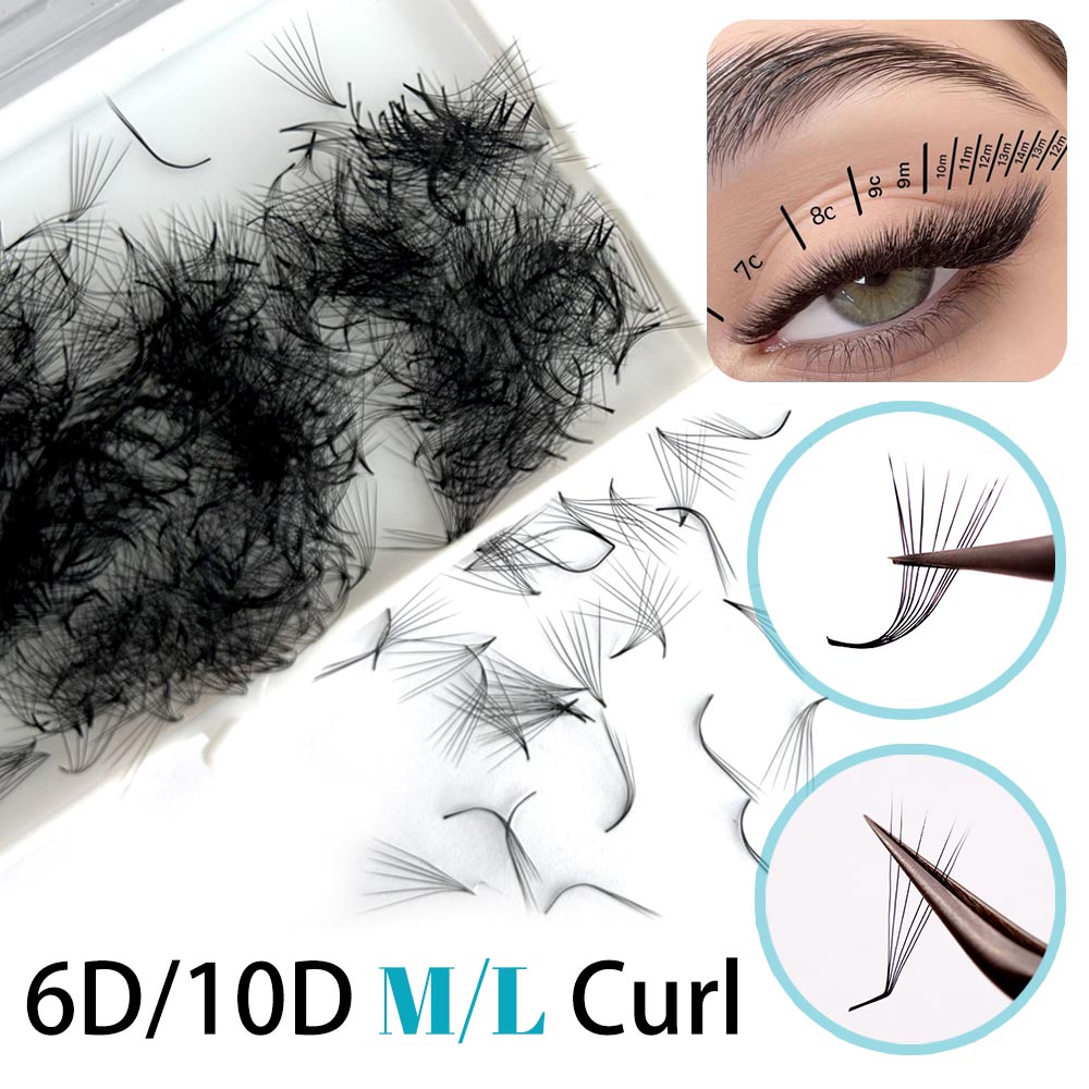 500 вентиляторов 6D 6 мм 10D M – обзор и цена Eyelash Extension Fox Eye