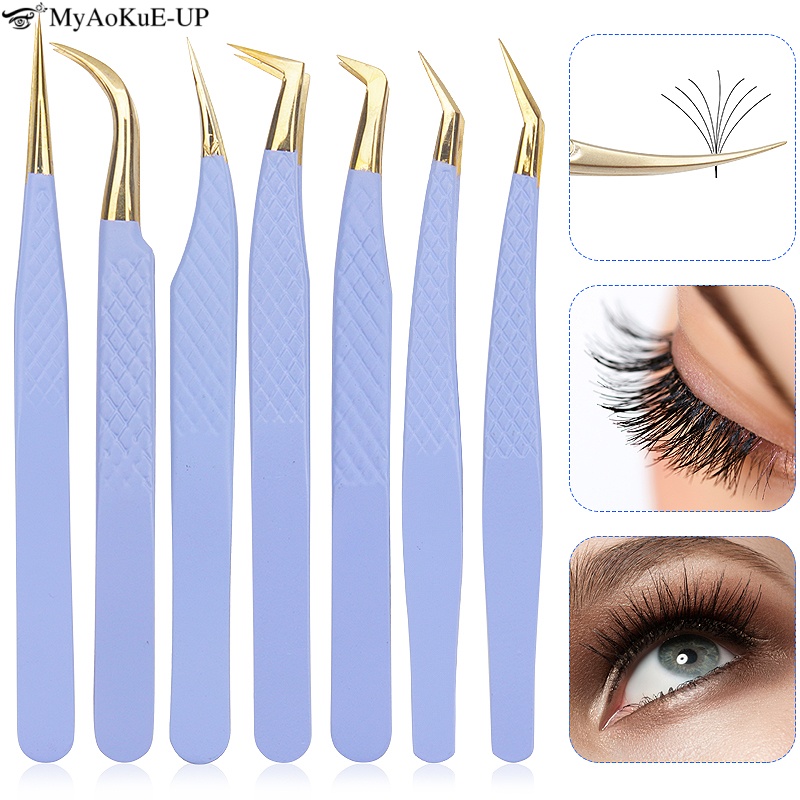 Фиолетовый пинцет для наращива – обзор и цена Refill Eyelash Extension
