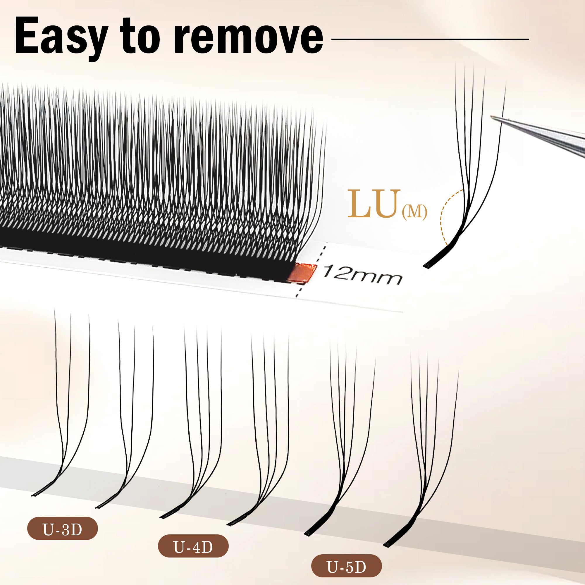 CoMango 3D 4D 5D U-образные LU – обзор и цена Eyelash Extension Yy