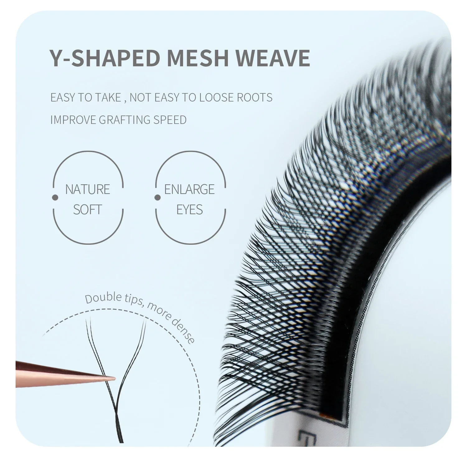 ANNAFRIS Коричневые W-образные – обзор и цена Eyelash Extension Yy