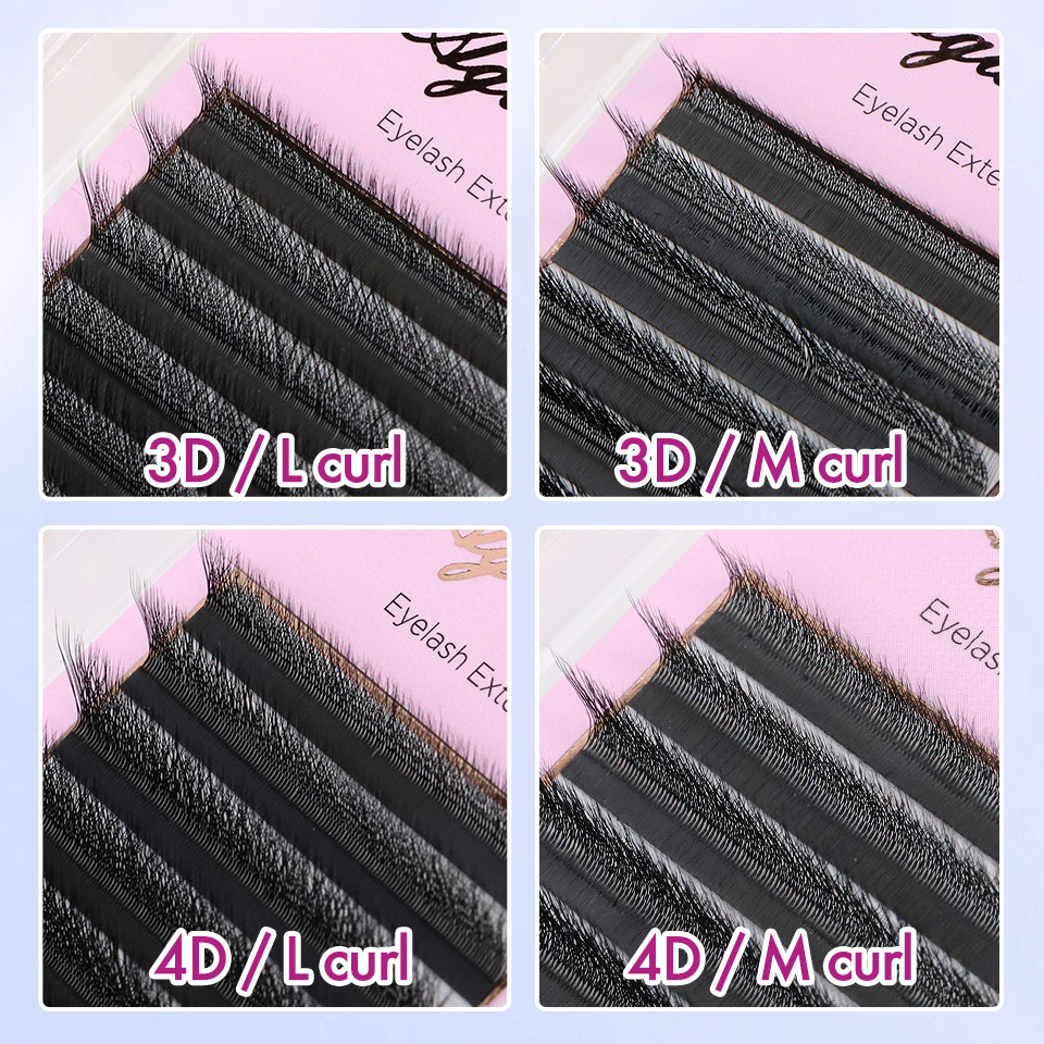 Накладные ресницы AGUUD L M W- – обзор и цена Eyelash Extension Yy